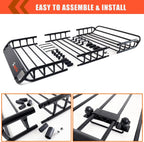 MeeFar Roof Cargo Basket 51 x 36 x 5 in with Waterproof Bag - MF-BSK-AND-BAG