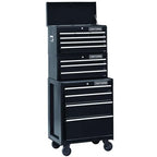 Craftsman 26 Inch 3-Drawer Heavy-Duty Ball-Bearing Middle Chest, Black