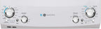 GE Unitized Spacemaker 3.9 Cu. Ft. Washer With Stainless Steel Basket And 5.9 Cu. Ft. Electric Dryer - GUD27EESNWW