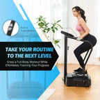 Zelus Whole Body Vibration Plate Exercise Machine, 500W, 99 Levels, 3 Preset Modes, 2 Resistance Bands, 330lb Capacity