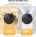 roborock Q7 M5 Robot Vacuum And Mop Combo, 10,000Pa Suction, Black - Q7 M5