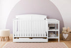 Storkcraft 5-in-1 Convertible Baby Crib & Changer, White - Steveston