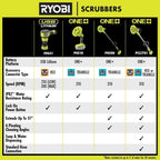 RYOBI 18V ONE+ VORTEX Telescoping Power Scrubber
