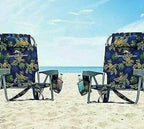 Tommy Bahama Folding Backpack Beach Chair, Blue, 2 Pack - 735752