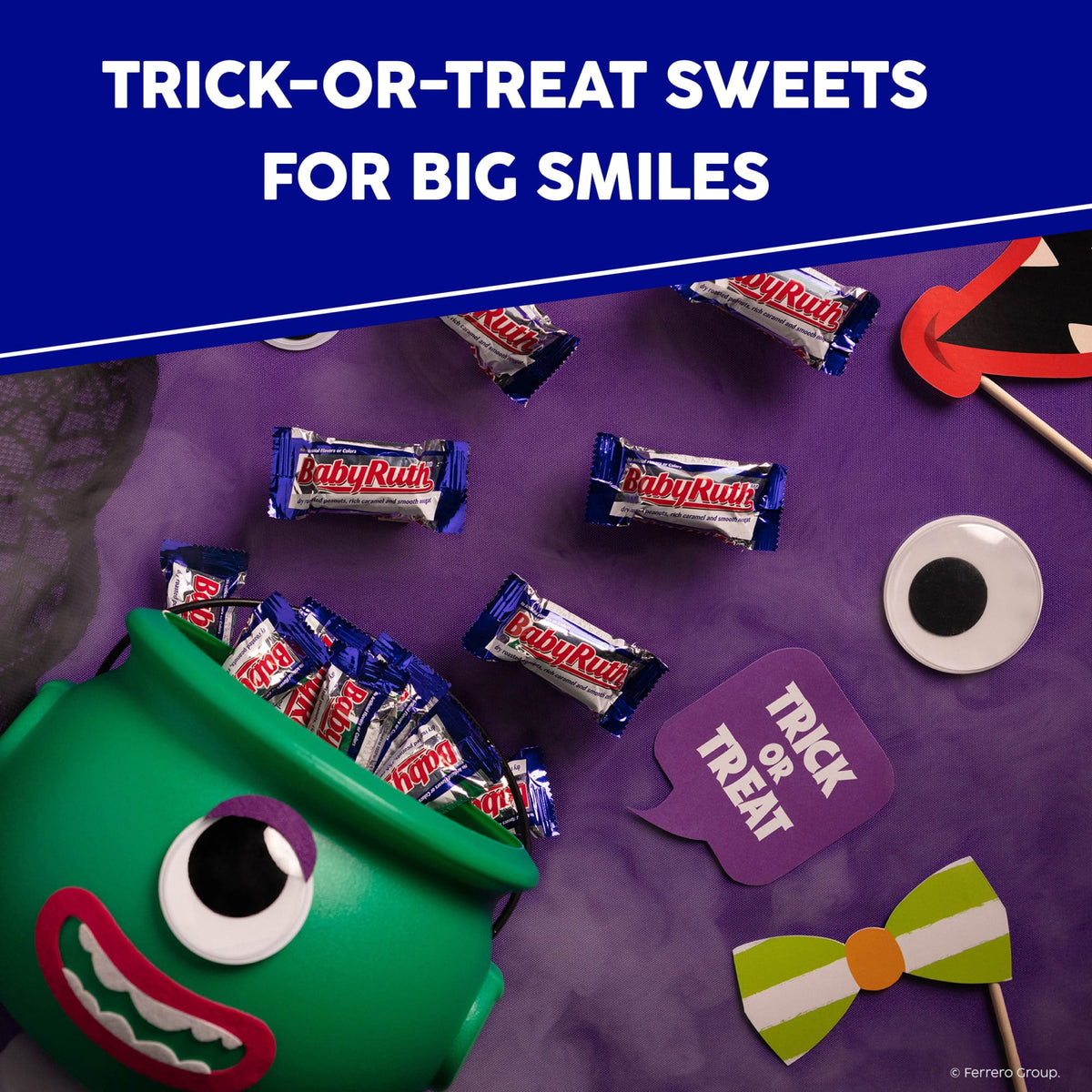 Baby Ruth Halloween Candy Bars Fun Size, Bulk Candy for Party Favors