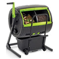 65-Gallon Compost Tumbler And Cart Combo - Black