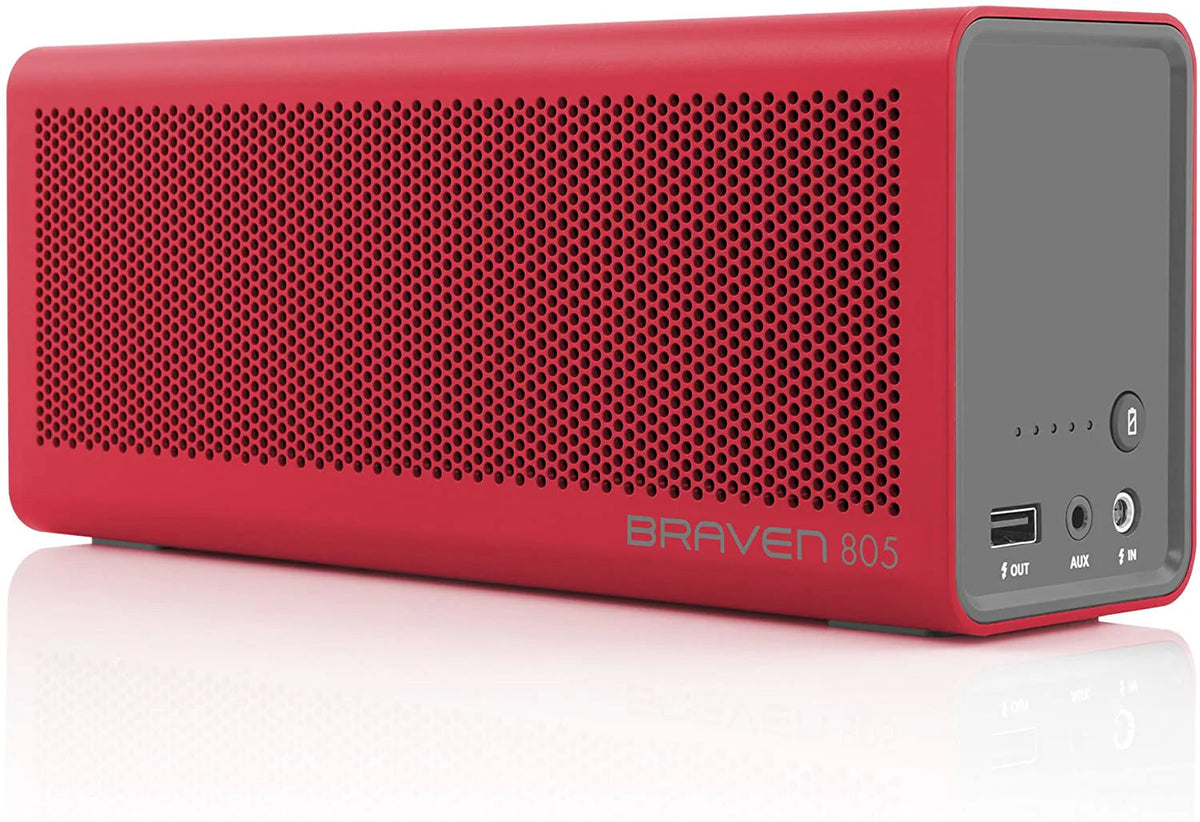 Braven 805 Portable Wireless Bluetooth Speaker - 18 Hour Playtime, 4400 mAh Power Bank