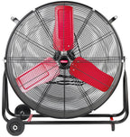 Hyper Tough 30 Inch 2-Speed Tilted Drum Fan Red & Black