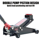 Hyper Tough 3 Ton Dual Pump Floor Jack, 5-1/8–18-5/16 in, Cars/Trucks/SUVs
