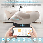 MassaMAX 4D Full Body Massage Chair With Auto Footrest, SL Track, Zero Gravity, Heating, Golden - MT339