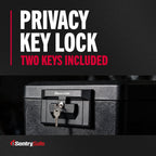 SentrySafe 1170 Fire-Resistant Document Safe with Key Lock, 0.61 CuFt., Black