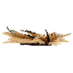 Wheat with Bats Wreath, Yellow and Black, 24", Halloween by Way To Celebrate
