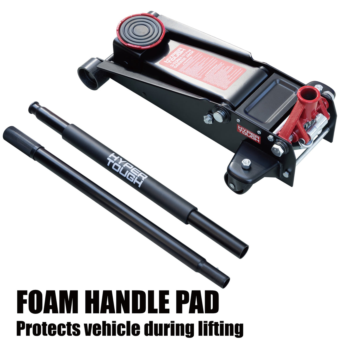 Hyper Tough 3 Ton Dual Pump Floor Jack, 5-1/8–18-5/16 in, Cars/Trucks/SUVs
