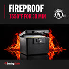 SentrySafe 1170 Fire-Resistant Document Safe with Key Lock, 0.61 CuFt., Black