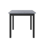 5 Piece Counter Height Wood Dining Set With Rectangle Table And 4 Upholstered High-Back Chairs - 35.4x35.4x36in