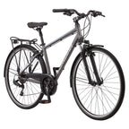 Schwinn Network 6c Hybrid Bike, 21 Speeds, Large 19.5 in Men's Style Frame, 700c Wheels, Grey