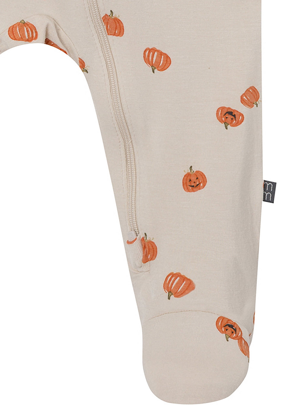 Modern Moments by Gerber Neutral Two-Way Zip Halloween Viscose Sleep ´N Play Footed Pajama, Sizes Newborn - 6/9 Months