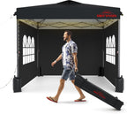 10x10 Pop-Up Canopy Tent With 3 Removable Sidewalls