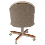 Casual Dining Cushion Swivel-and-Tilt Rolling Caster Chair, 38 Inches H x 24 Inches W x 22 Inches D