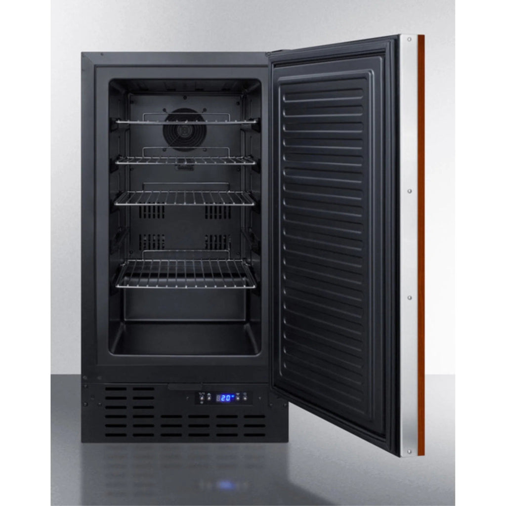 18 in Wide Frost-Free Freezer, Black, Built-In or Freestanding