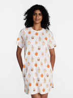 Halloween Women's Sleepshirt Top and Socks Set from Way to Celebrate, 2-Piece