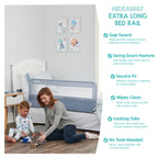 Regalo Extra Long Hideaway Metal Bedrail, Gray Baby/Toddler Safety Bed Rail
