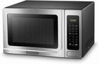 BLACK+DECKER 1.4 Cu Ft 1000 Watt Countertop Microwave Oven, Stainless Steel