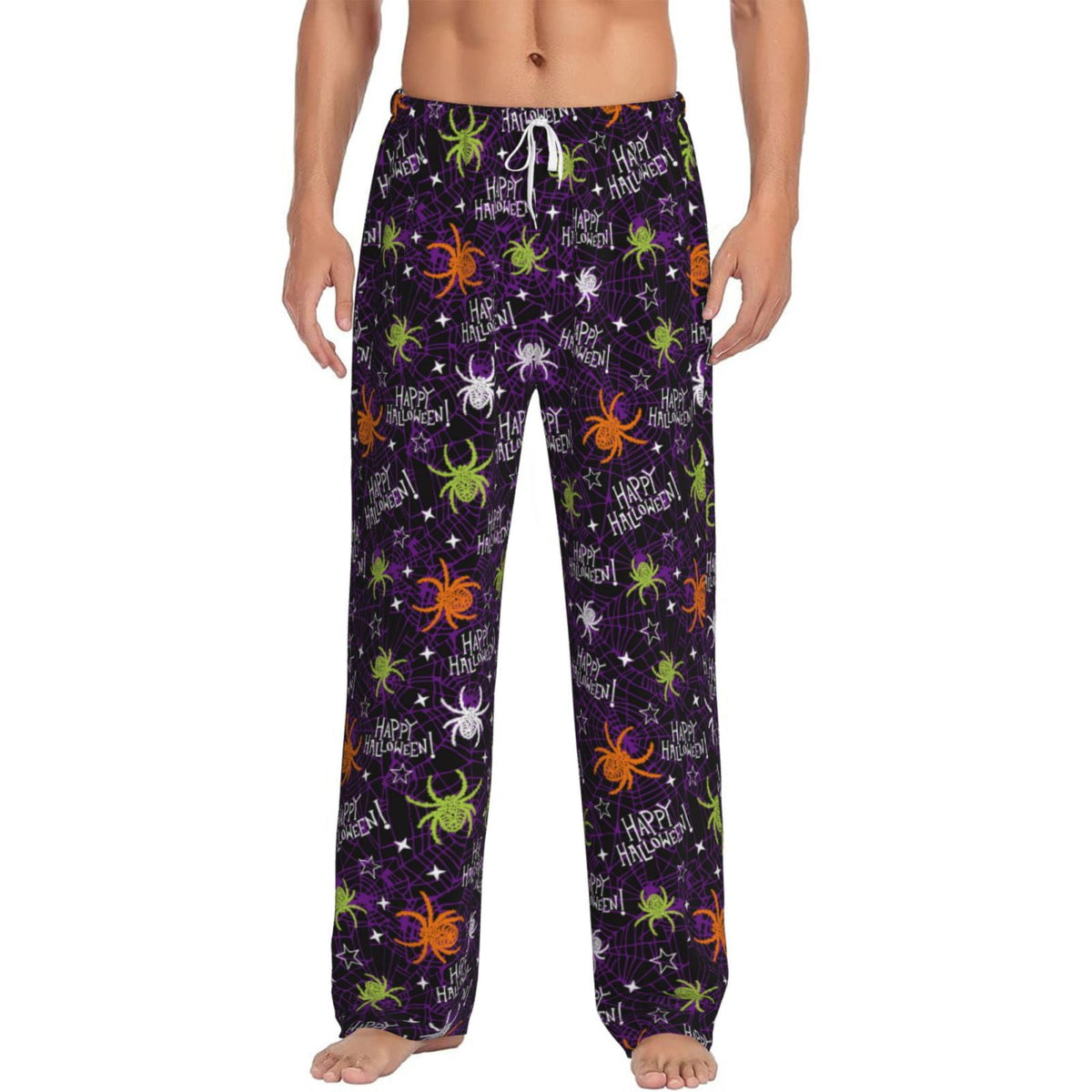 Picia Halloween Mens Soft Woven Cotton Elastic Waistband Sleep Pajama Pant Lounge Sleep Pant With Pockets And Drawstring-Medium