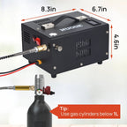 NUOGE PCP Air Compressor 4500 PSI 12V DC Or 110V AC With Converter