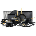 Thyme & Table 32-Piece Non-Stick Cookware & Bakeware Set, Black
