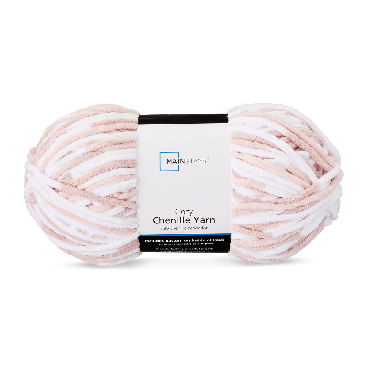 Mainstays Cozy Chenille Yarn, 220 yd, 100% Polyester, Bulky