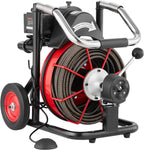 VEVOR Drain Cleaner Machine 100FT x 1/2 Inch, 550W, Red + Black - Drain Cleaner Machine 100 FT x 1/2 Inch