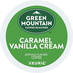 Green Mountain Caramel Vanilla Cream Coffee, K-Cup Pods, 96 Count