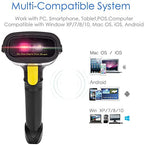 NETUM 2D Barcode Scanner, Compatible with 2.4G Wireless & Bluetooth & USB Wired Connection, Connect Smart Phone, Tablet, PC, 1D Bar Code Reader Work