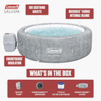 Coleman Sicily Energy-Efficient AirJet Inflatable Hot Tub, 5-7 Person - Sicily