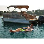 Kelsyus Floating Pool Lounger Inflatable Chair With Cup Holder Blue 2 Pack - 80014