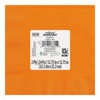 24 Count 6.5IN x 6.5IN Orange Disposable Paper Napkins by Way To Celebrate