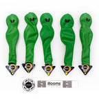 illooms LED Light-Up Latex Alien Party Balloons, Green, 5 pack