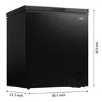 Arctic King 7 Cu Ft Chest Freezer, Black - ARC070S0ARBB