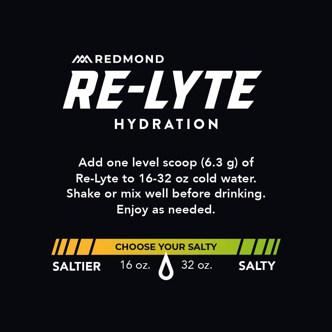 REDMOND Re-Lyte Sugar Free Electrolytes Powder Mix (Strawberry Lemonade)