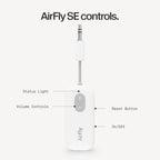Twelve South AirFly SE, Bluetooth Wireless Audio Transmitter Adapter, White