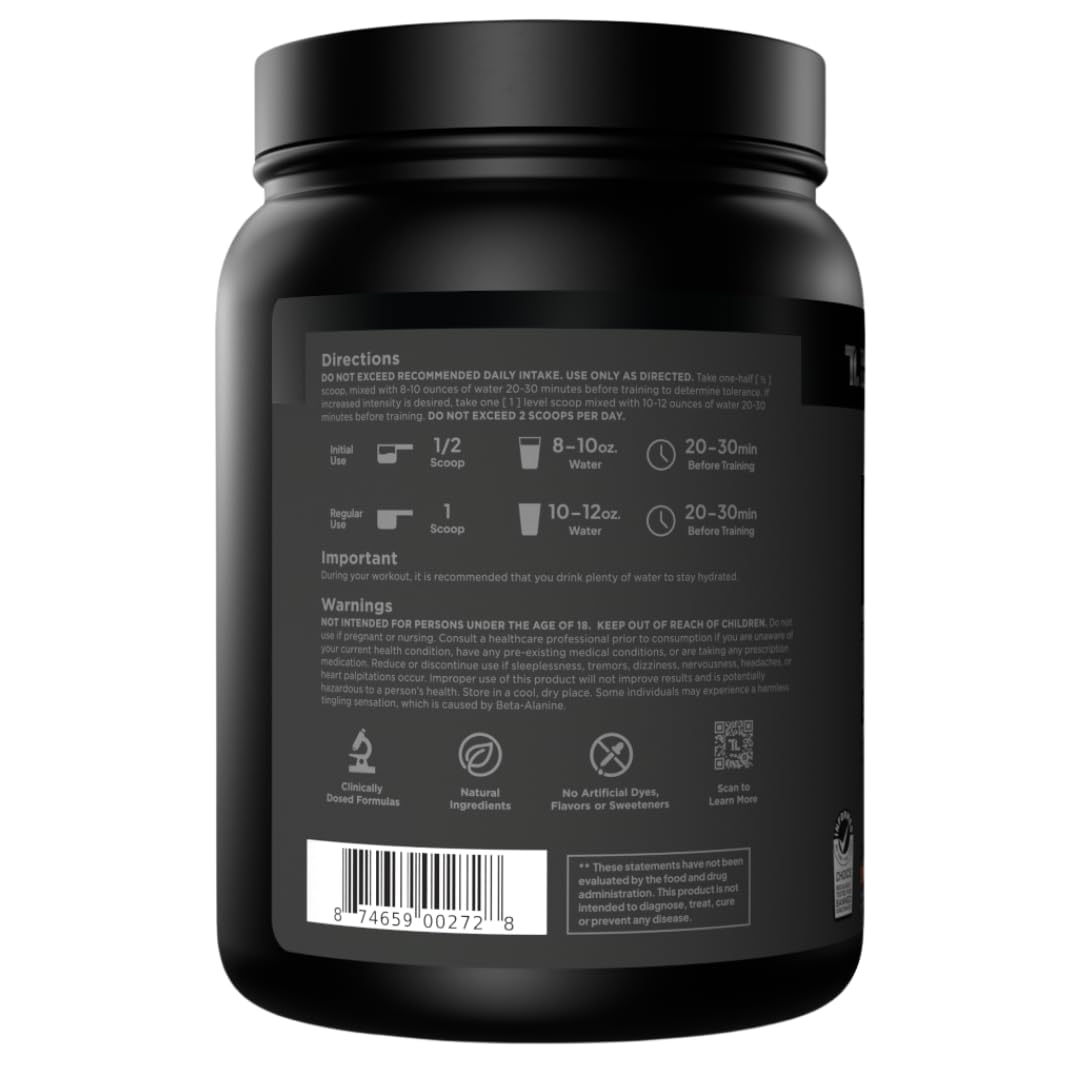 Transparent Labs Bulk Black Pre Workout - 30 Servings, Strawberry Mango