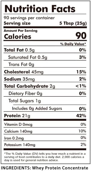 Raw Grass Fed Whey Protein Powder, Unflavored – 1 Ingredient, No Additives or Fillers, Undenatured, Made in USA, 5 lb