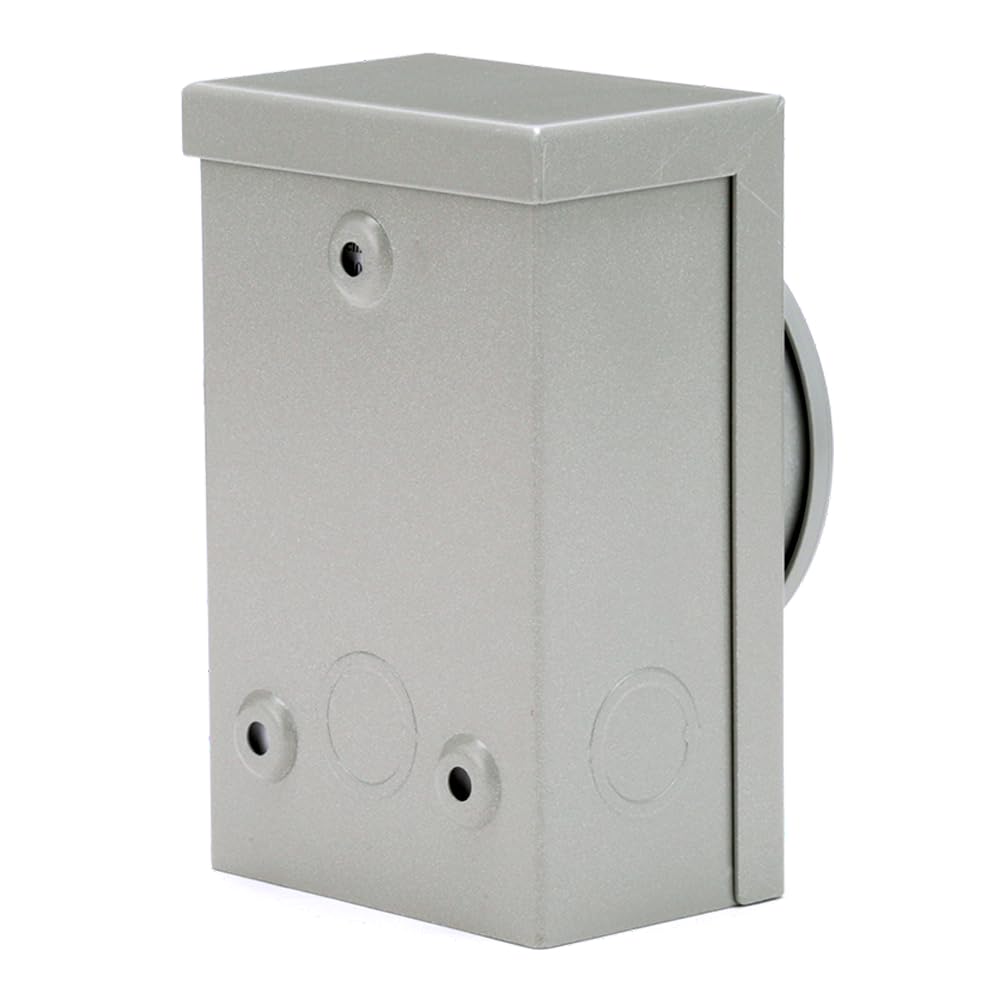 Reliance Controls Generators Up to 7,500 Running Watts PB30 30-Amp NEMA 3R Power Inlet Box, Gray