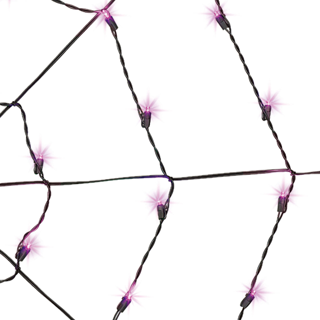 Indoor/Outdoor 50-Count LED Spider Web Lights, 5', Halloween by Way To Celebrate