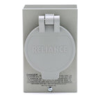 Reliance Controls Generators Up to 7,500 Running Watts PB30 30-Amp NEMA 3R Power Inlet Box, Gray