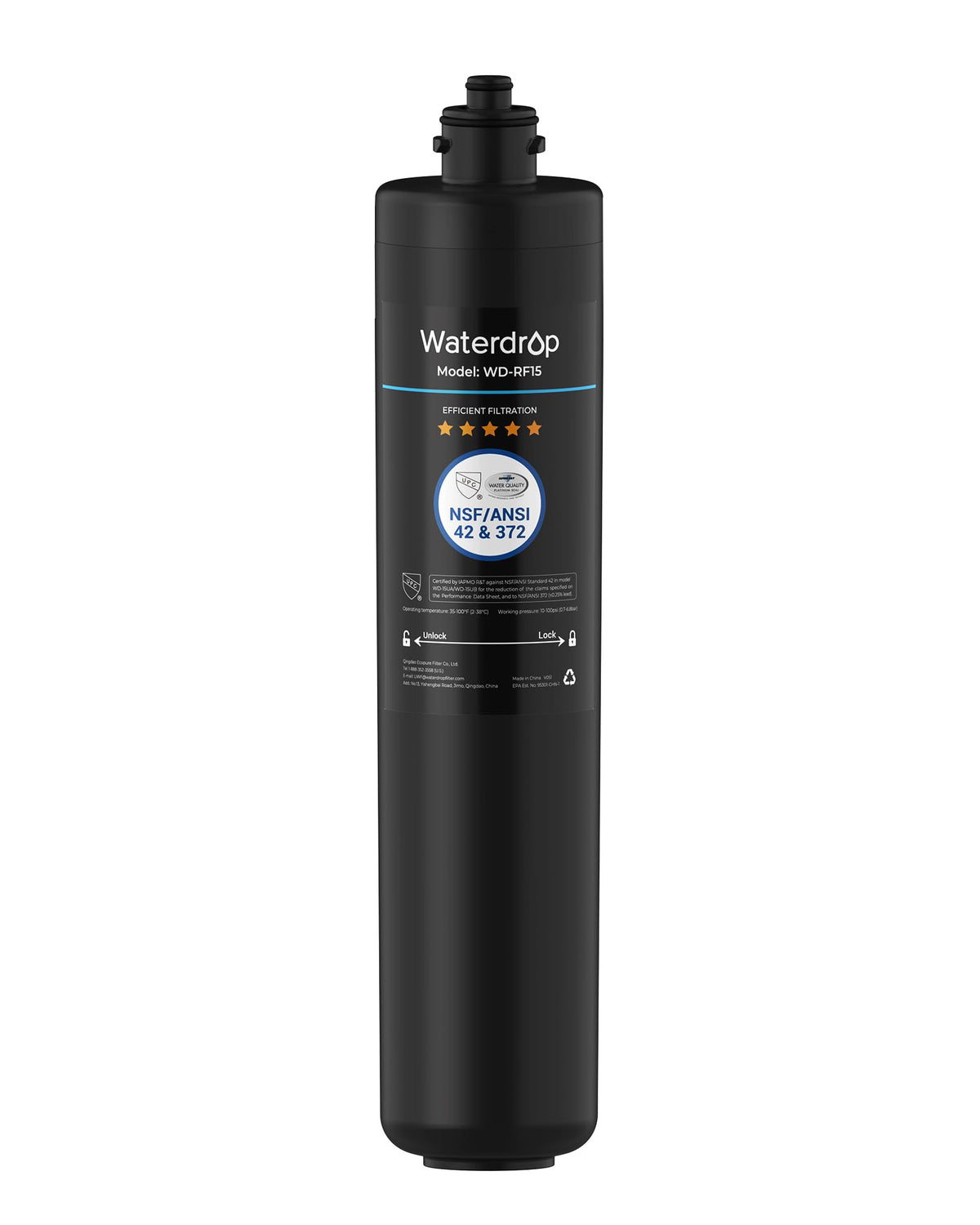 Waterdrop RF15 Water Filter Replacement for Waterdrop 15UA/15UB/15UC