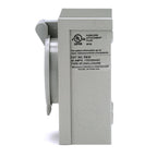 Reliance Controls Generators Up to 7,500 Running Watts PB30 30-Amp NEMA 3R Power Inlet Box, Gray