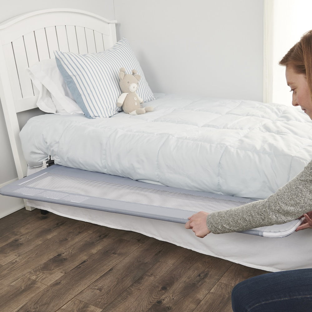 Regalo Extra Long Hideaway Metal Bedrail, Gray Baby/Toddler Safety Bed Rail