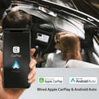 Dual 7 Inch Touchscreen Car Stereo Receiver with Apple CarPlay Android Auto Double DIN Bluetooth USB